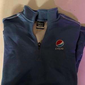 Pepsi logo Nike Thermo Fit Large 1/4 zip pullover shirt